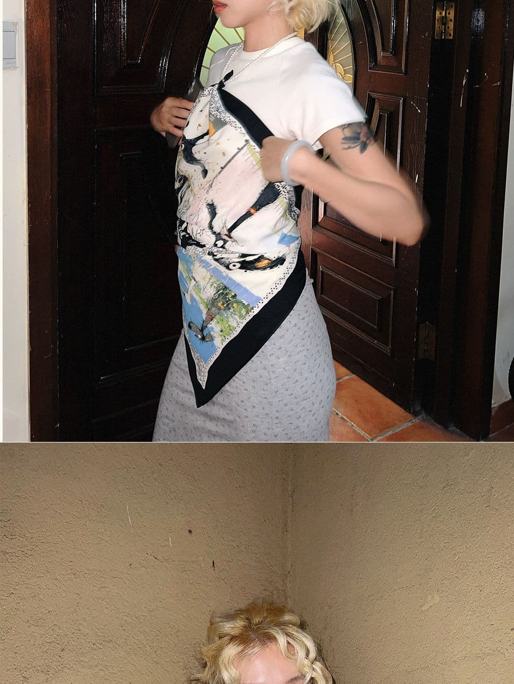 SnugHugs SnugHugs | Original Illustrated Square Scarf 7