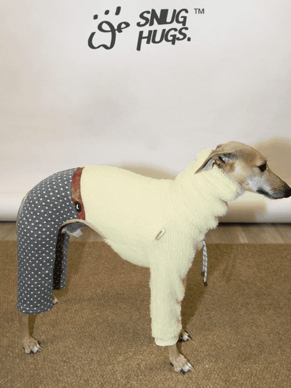 SnugHugs SnugHugs | Faux Mink Knit Dog Jumpsuit Sweet Corn 甜玉米黄 3