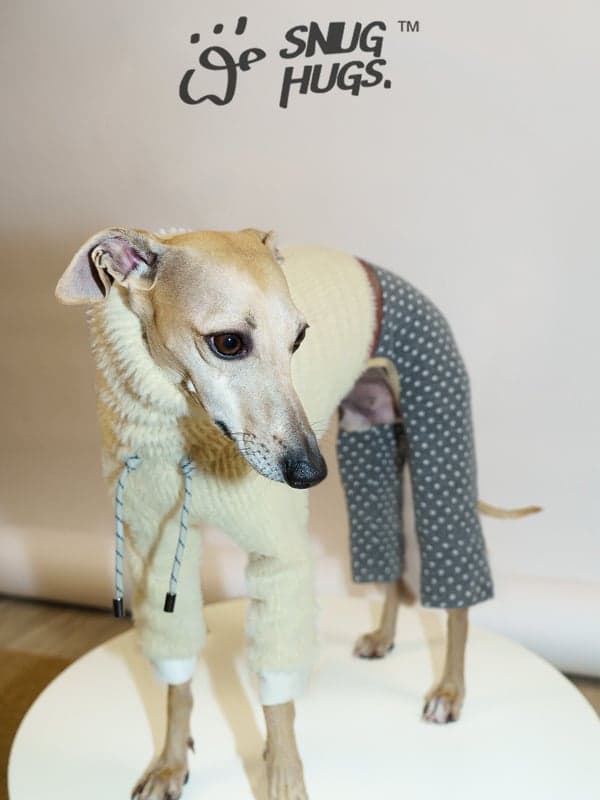 SnugHugs SnugHugs | Faux Mink Knit Dog Jumpsuit Sweet Corn 甜玉米黄 2